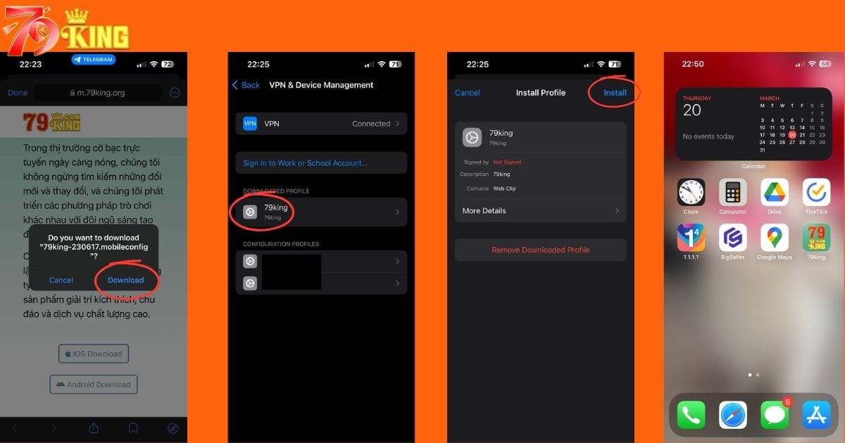 Cách tải 79King về Iphone chỉ trong 1 phút